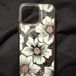 Kate Spade Floral Clear and White Phone Case for iPhone 16 Pro Max